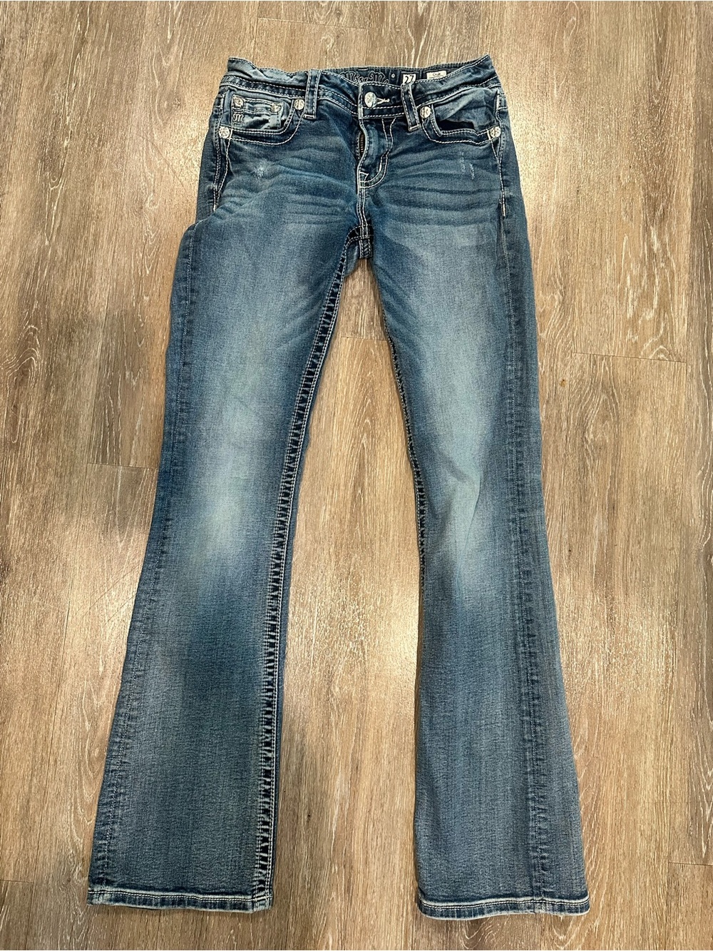 Miss Me Women's Faded Blue Bootcut Jeans